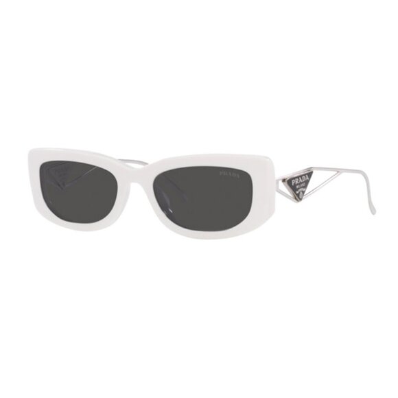 NEW PRADA SQUARE WOMEN WHITE PR14YS 1425S0 SUNGLASSES PR 14YS PRADA SPR 14Y - Picture 2 of 4